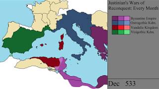 Justinians Wars of Reconquest Every Month [upl. by Meingolda]