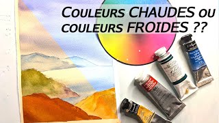 Une aquarelle facile pour comprendre la température des couleurs [upl. by Mientao]