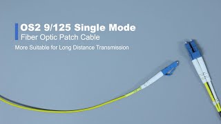 OS2 9125 Single Mode Fiber Optic Patch Cable  QSFPTEK [upl. by Anneliese]