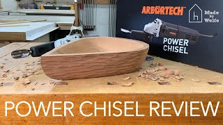 ARBORTECH POWER CARVING TOOLS REVIEW the Power Chisel 5 of 6 [upl. by Oinotnaesoj]