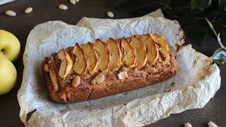 Come fare un PLUMCAKE ALLO YOGURT DI SOIA CON MANDORLE E MELE SENZA UOVA RICETTA VEGANA [upl. by Letta]