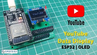 YouTube Realtime Data Display on OLED amp ESP32 [upl. by Ahseenal]