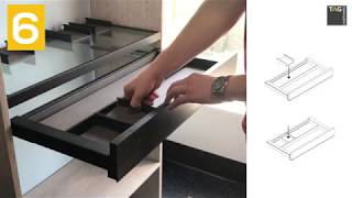 Vanity Drawer Installation  Everstyle  TAG Hardware [upl. by Tiena]