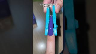 Poniéndolo a prueba😱 nails naildesign nailhacks naildesignathome shorts nailtrends [upl. by Yarahs]