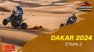 Dakar 2024  Resumen de la etapa 2 Al Henakiyad  Al Duwadimi [upl. by Ailisec862]