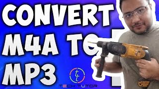 How To Convert M4A TO MP3 format using VLC media playerBest M4A TO MP3 Converter TechTutor [upl. by Cyrill]