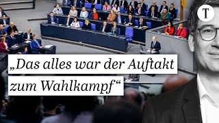 Schlagabtausch im Bundestag Scholz gegen Merz – wer war besser  Kommentar [upl. by Enomor]