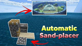 Drain Ocean Monument Very Fast  Automatic Sand  Placer Machine  🔥  Minecraft Tutorial [upl. by Kerby385]