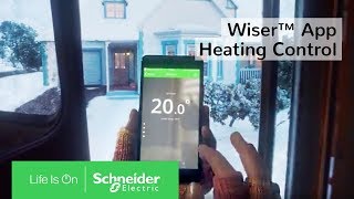 Wiser™ App for Smart Thermostats amp Heating Control  Schneider Electric [upl. by Hannaj284]