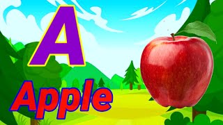 a for apple  learn english alphabet  nursery rhymes  phonics song  abcd [upl. by Ainig]