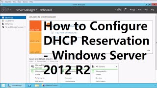 4 How to Configure DHCP Reservation  Windows Server 2012 R2 [upl. by Cass174]