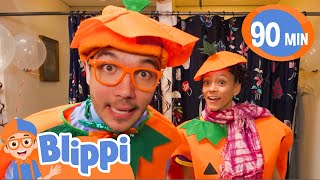 Blippi amp Meekahs Halloween Costumes  Halloween DressUp  Fun Educational Kids Videos [upl. by Northington665]