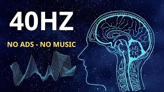 40 hz binaural beats pure  No ADS No Music [upl. by Itnahsa]