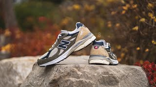 Teddy Santis x New Balance 990 V3 quotGrey  Bluequot M990TO3 Review amp OnFeet [upl. by Elisabeth]