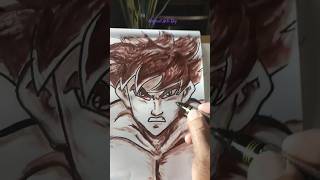 How to draw Goku anime drawing shorts [upl. by Saoj]