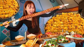 Uzbekistans Street Food Kebab Sword Must Try Cuisine if You Want to Know What Heaven Tastes Like [upl. by Tselec]