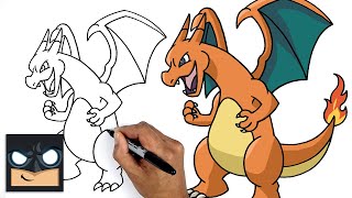 How To Draw Pokemon  Charizard  Step by Step Drawing Tutorial for Beginners [upl. by Wini]