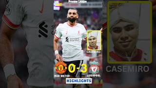 Man United vs Liverpool 03 Highlights Premier League shorts football [upl. by Aytnahs569]