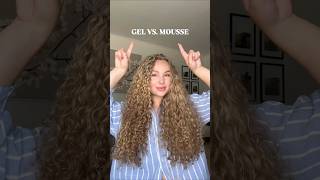 gel vs mousse which do you prefer curlyhair naturalcurls curls curlyhaircare curlyhairproducts [upl. by Mckeon207]