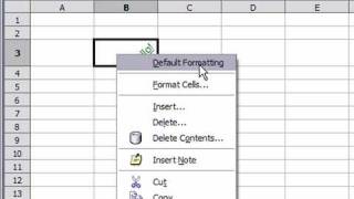 Restore Default Formatting in OpenOffice Calc [upl. by Nnylirehs]