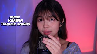 ASMR Korean Trigger Words [upl. by Nyladnor]