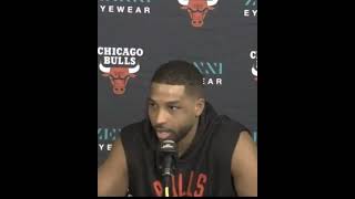 Tristan Thompson says the Bulls HAVENT forgot what Grayson Allen did to Caruso👀 shorts [upl. by Urson865]