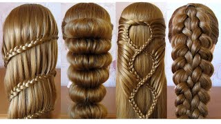 Most Beautiful Hairstyles for girls ♥️ Easy Hairstyles ♥️ Coiffures simples et belles [upl. by Susejedesoj]