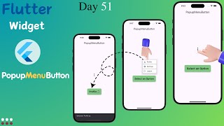 Flutter PopupMenuButton Widget  Popup Menu in Flutter [upl. by Annaik]