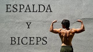 Rutina de Espalda y Biceps  Aumentar masa muscular [upl. by Kliber851]