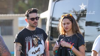 GEazy Arrives To Coachella With Girlfriend Jenaye Noah And Shanina Shaik [upl. by Hoffarth]