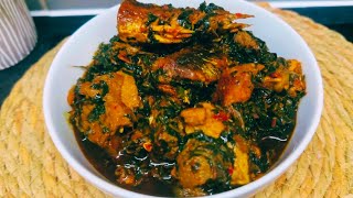 How To Make Nigerian VegetableEdikaikong Soup  Healthy Soup Recipe [upl. by Sibley]