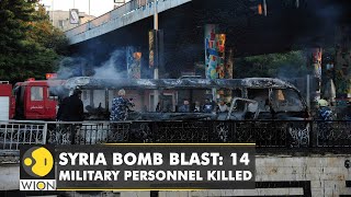 Bomb blasts in Syria 14 military personnel killed several hurt  Deadliest attack  World news [upl. by Idnat]