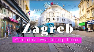 Zagrebs New Years Celebration with Subtitles  Azure Ambience 4K Experience [upl. by Warp]