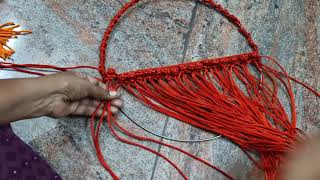 Macrame Ring Basket  In Simple Method  ring macrame [upl. by Peatroy]