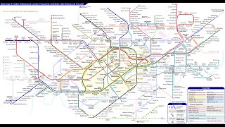 Unofficial London Underground Overground DLR and Elizabeth line Crossrail map [upl. by Issor]