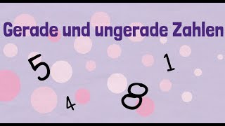 Einführung gerade und ungerade Zahlen Klasse 1 [upl. by Bettina]