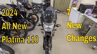 2024 New bajaj platina 110cc  7 new changes in 2024 bajaj platina 110cc review bajajplatina110 [upl. by Nilorac736]