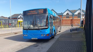 Warringtons Own Buses VDL SB120Wright Cadet 60PCZ979 DK56MLX  Route 594 [upl. by Snave]