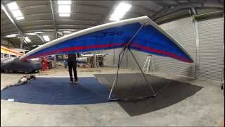 Wills Wings T2c 2013 DeRigging Time Lapse  Airways Airsports [upl. by Dachy781]