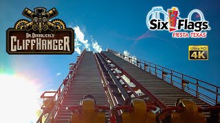 2022 Dr Diabolicals Cliffhanger Roller Coaster On Ride Back Seat 4K POV Six Flags Fiesta Texas [upl. by Somisareg]