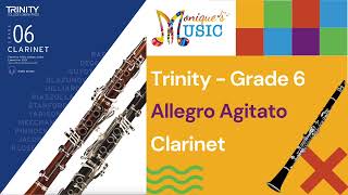 Trinity  Clarinet  Gr6  Allegro Agitato 90bpm [upl. by Imelda]