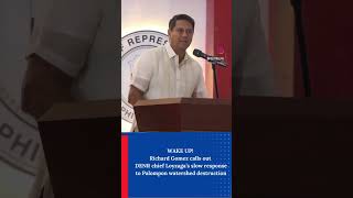 Richard Gomez Calls Out DENR Chief Loyzaga’s Slow Response To Palompon Watershed Destruction [upl. by Aisset71]