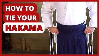 TUTORIAL How to tie your HAKAMA for Aikido Kendo Iaido amp other traditional Japanese martial arts [upl. by Nniuq486]