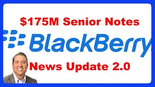 Announces 175 Million of Convertible Senior Notes BlackBerry Stock BB News [upl. by Aiuqal]