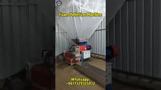 Foam pelletizer machine  EVA EPE EPS grranulator machine [upl. by Eimmaj]