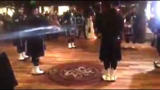 NYPD Pipes and Drums plays a wedding at Riviera in Massapequa 9232016 [upl. by Oca]