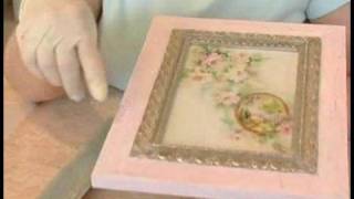 Making Picture Frames Look Old  Crackle Mistakes When Aging a Picture Frame [upl. by Jemine]