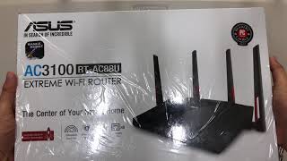 4K60fps 아수스 40만원 짜리 와이파이 무선 공유기 개봉기  ASUS AC3100 RTAC88U WiFi Router Unboxing [upl. by Jonette]