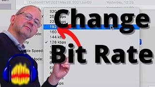 How To Change Bit Rate in Audacity to 192 kbps for ACX [upl. by Florence]