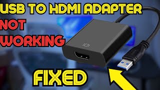 Fix USB to HDMI Adapter Not Working in Windows 11 [upl. by Ahseik]